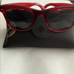 Ray-Ban Wayfarers Glossy Cherry Sunglasses RB2140 made in
